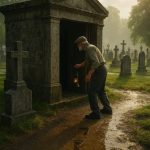 Nakon grmljavine, na groblju se otvorila stara kripta, a ljudi su u strahu pobjegli, ne osvrćući se