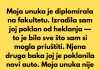 Moja je unuka diplomirala na fakultetu. Izradila sam joj poklon od heklanja…