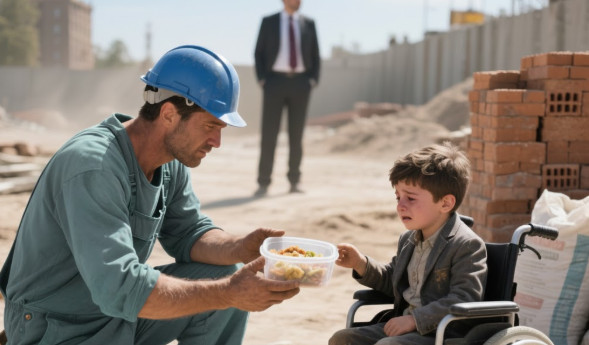 Podijelio sam svoju skromnu užinu sa gladnim djetetom na gradilištu i skoro se srušio kada sam saznao ko mu je otac. - featured image Podijelio sam svoju skromnu užinu sa gladnim djetetom na gradilištu i skoro se srušio kada sam saznao ko mu je otac. - featured image