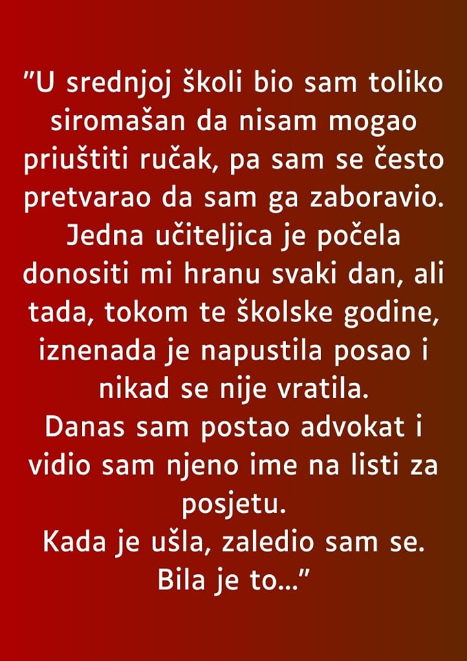 “U srednjoj školi bio sam toliko siromašan da nisam mogao” - featured image “U srednjoj školi bio sam toliko siromašan da nisam mogao” - featured image