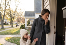 Moj muž je boravio kod svoje majke kako bi se brinuo o njoj. Želeći ga iznenaditi, došla sam bez najave s našom sedmogodišnjom kćerkom. Kada smo stigle do kuće, ulazna vrata bila su blago odškrinuta. Moja kćerka je zavirila unutra, zatim me lagano povukla za rukav i šapnula: „Mama… pogledaj. Ali budi tiha.“