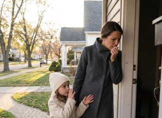Moj muž je boravio kod svoje majke kako bi se brinuo o njoj. Želeći ga iznenaditi, došla sam bez najave s našom sedmogodišnjom kćerkom. Kada smo stigle do kuće, ulazna vrata bila su blago odškrinuta. Moja kćerka je zavirila unutra, zatim me lagano povukla za rukav i šapnula: „Mama… pogledaj. Ali budi tiha.“