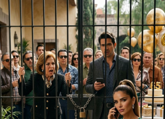 Došli su s tortom, balonima i pola porodice da proslave rođendan moje svekrve u mojoj kući… ali kada je moj muž molio: “Molim te, samo otvori kapiju,” odgovorila sam: “Danas će svi saznati zašto niko neće ući.” I u tom trenutku — svaki osmijeh je nestao.