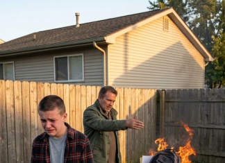 Gledao sam kako moj otac baca moju odjeću, moje knjige i posljednju fotografiju moje majke u vatru, kao da moj život ne vrijedi ništa.