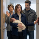 Došla sam kući iz bolnice, držeći svoje novorođenče u naručju, samo da vidim kako brava na ulaznim vratima bljeska crveno — a onda je moj muž odškrinuo vrata tek toliko da kaže: „Mojoj majci treba odmor. Idi kod svojih roditelja.”