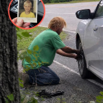 Beskućnik mi je pomogao da promijenim probušenu gumu na ruti 9, na istoj cesti gdje je moj sin nestao prije 20 godina — ono što je ostavio na suvozačevom sjedištu oborilo me na koljena.